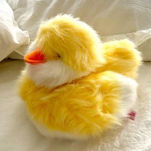 RUSS Berrie Chick Waddles Plush Stuffed Animal 11 in Yellow Fluffy Duckling Duck